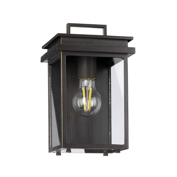 Elstead Glenview Außen-Wandleuchte E27 26cm Antike Bronze IP44