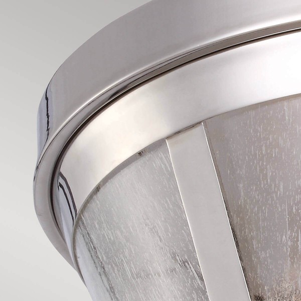 Elstead Harrow Deckenleuchte E27 2-fach 17cm Poliertes Nickel
