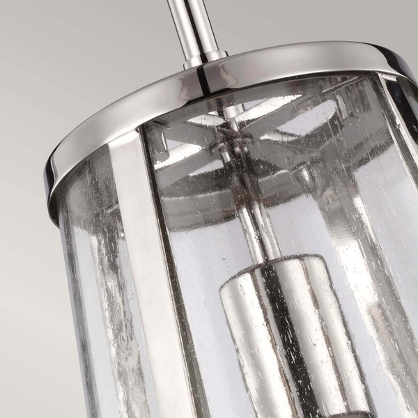 Elstead Harrow Hängeleuchte E27 31cm Poliertes Nickel