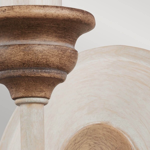 Elstead Hartsville Wandleuchte E14 Chalk Washed, Beachwood