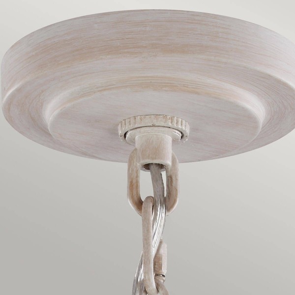 Elstead Hartsville Kronleuchter E14 3-fach Chalk Washed, Beachwood