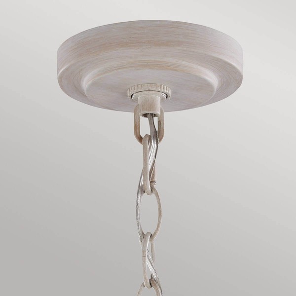 Elstead Hartsville Kronleuchter E14 5-fach Chalk Washed, Beachwood