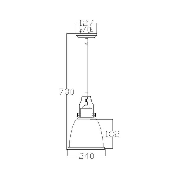 Elstead Hobson Hängeleuchte E27 36cm Satiniertes Nickel