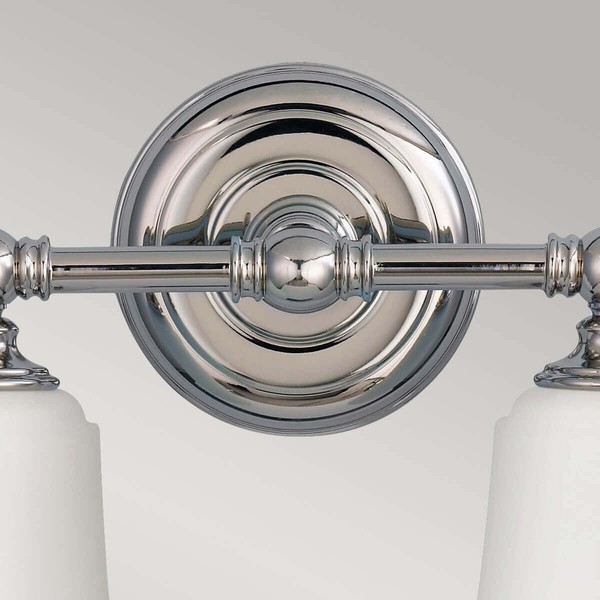 Elstead Huguenot Lake LED Wandleuchte G9 2-fach Poliertes Chrom IP44