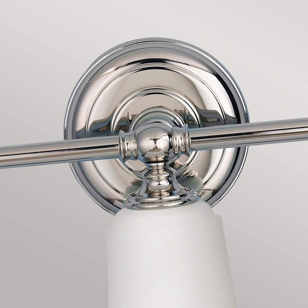 Elstead Huguenot Lake LED Wandleuchte G9 3-fach Poliertes Chrom IP44
