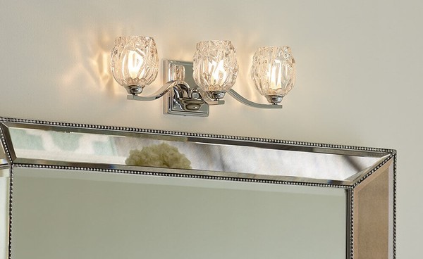 Elstead Kalli LED Wandleuchte G9 3-fach Poliertes Chrom IP44
