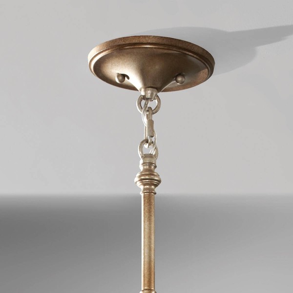 Elstead Lucia Hängeleuchte E27 3-fach 20cm Brüniertes Silber