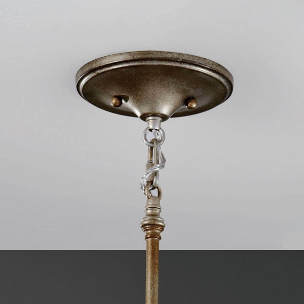 Elstead Lucia Hängeleuchte E27 35cm Brüniertes Silber