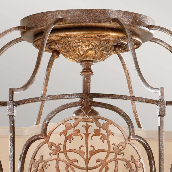 Elstead Marcella Deckenleuchte E27 3-fach Britische Bronze, oxidierte Bronze