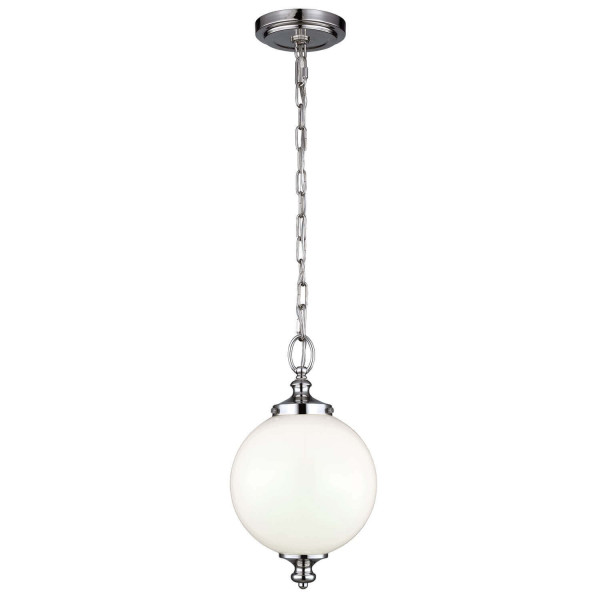 Elstead Parkman Hängeleuchte E27 38cm Poliertes Nickel