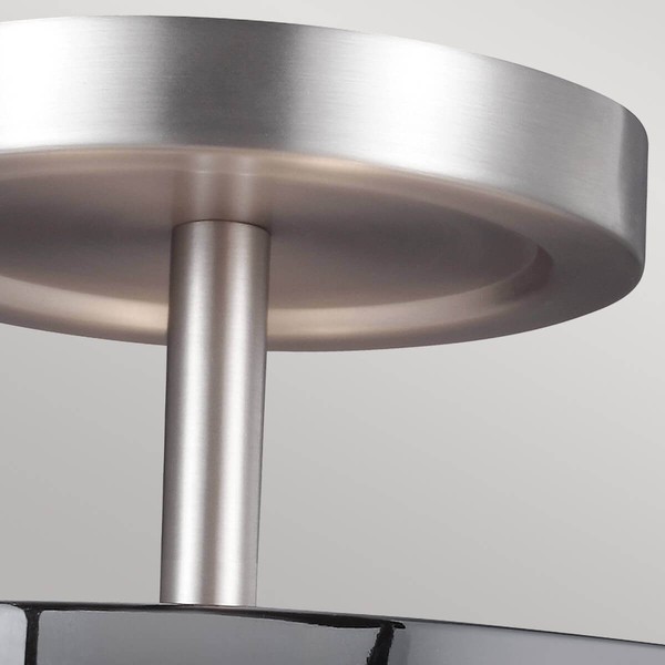 Elstead Prospect Park Hängeleuchte E27 2-fach Satin Nickel, Chrom