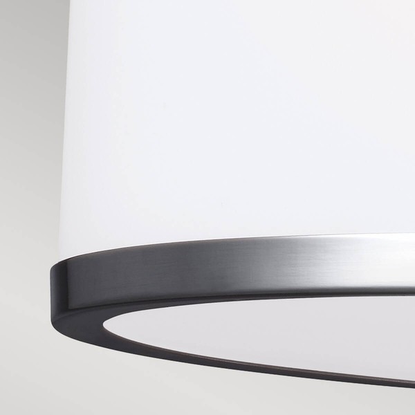 Elstead Prospect Park Hängeleuchte E27 2-fach Satin Nickel, Chrom