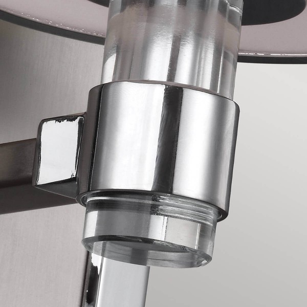 Elstead Prospect Park Wandleuchte E27 Satin Nickel, Chrom