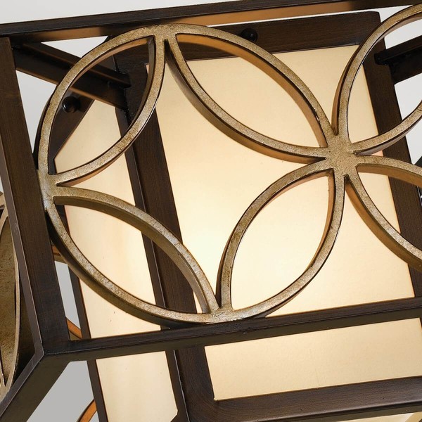 Elstead Remy Deckenleuchte E27 2-fach Heritage Bronze, parisserie Gold