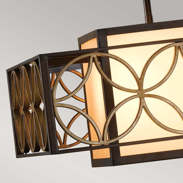 Elstead Remy Kronleuchter E27 Heritage Bronze, parisserie Gold