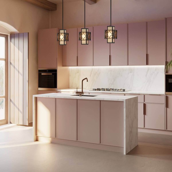 Elstead Remy Hängeleuchte E27 Heritage Bronze, parisserie Gold