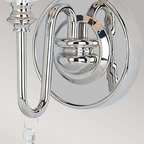 Elstead Finsbury Park Wandleuchte E14 Poliertes Nickel