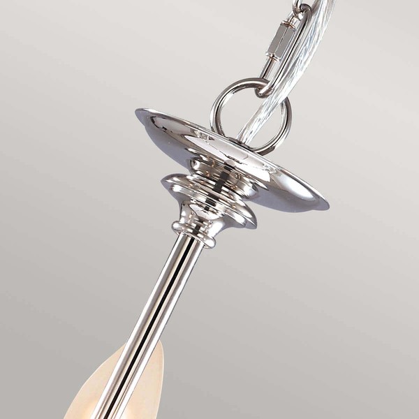 Elstead Finsbury Park Kronleuchter E14 3-fach Poliertes Nickel
