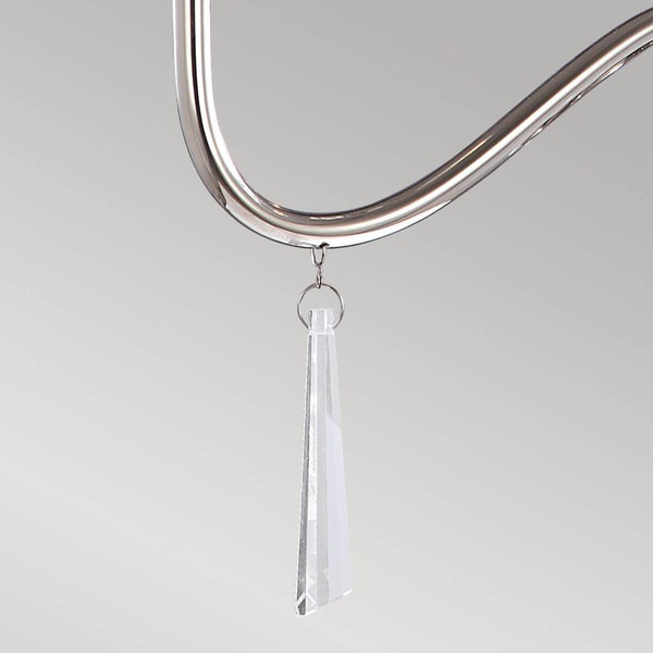Elstead Finsbury Park Kronleuchter E14 3-fach Poliertes Nickel