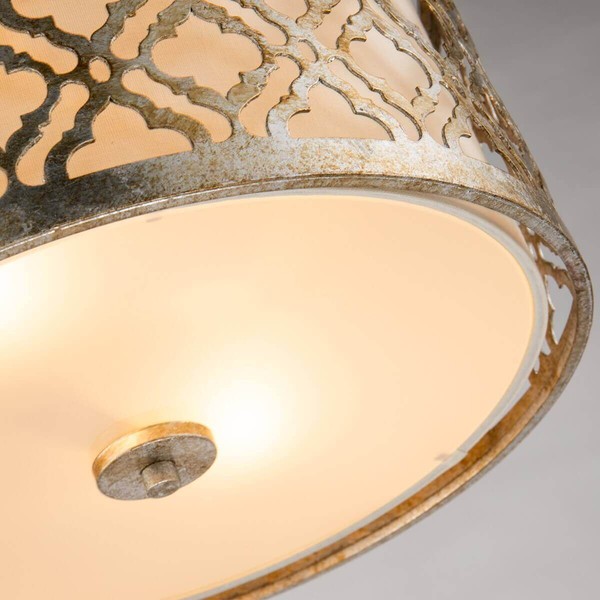 Elstead Arabella Deckenleuchte E27 2-fach Gebeiztes Gold