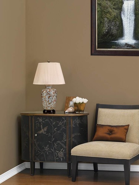 Elstead Gold Birds Tischleuchte E27 Gold Creme, Made in UK