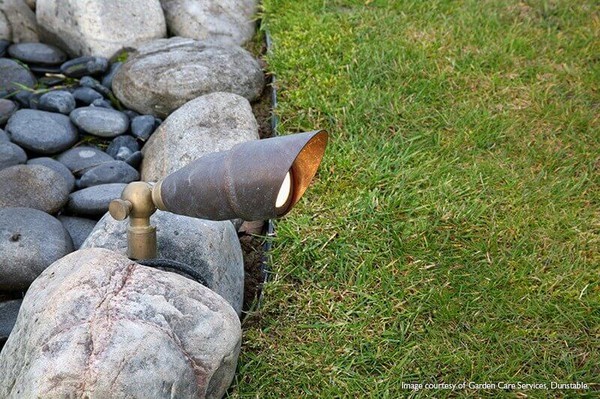 Elstead Bronze LED Außen-Stehleuchten 3-fach Rohkupfer und Messing IP44