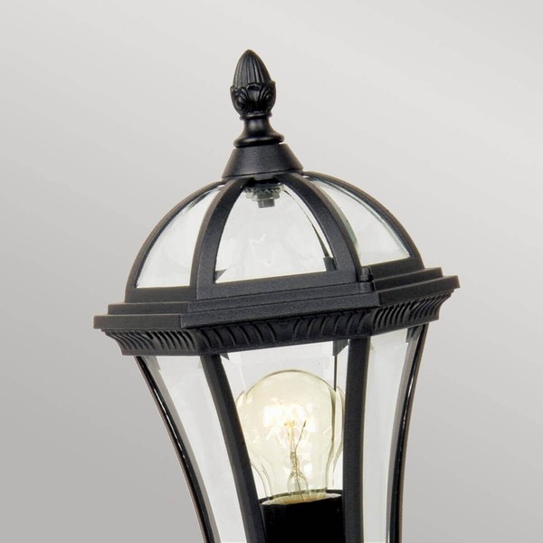 Elstead Ledbury Außen-Stehleuchte E27 48cm Schwarz IP44