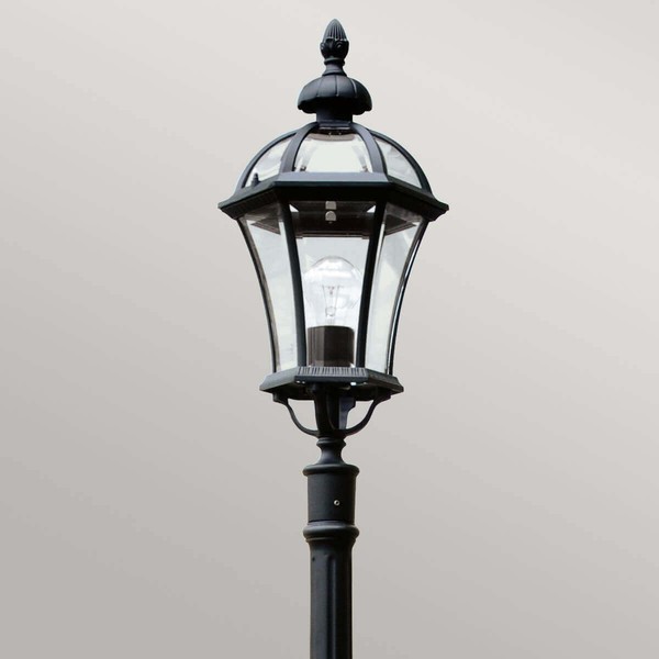 Elstead Ledbury Außen-Stehleuchte E27 192cm Schwarz IP44