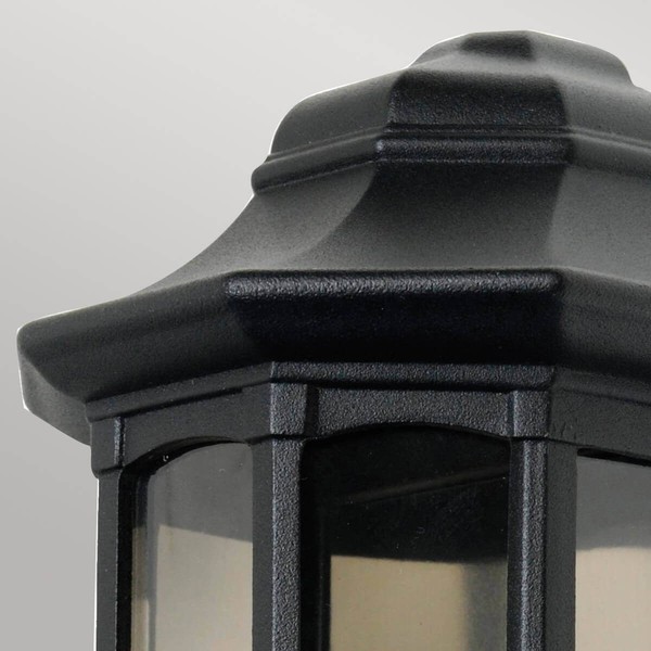 Elstead Newbury Außen-Wandleuchte E27 Schwarz IP44