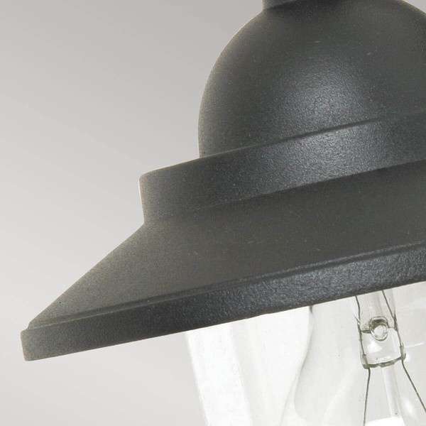 Elstead Sandown Außen-Wandleuchte E27 Schwarz IP44