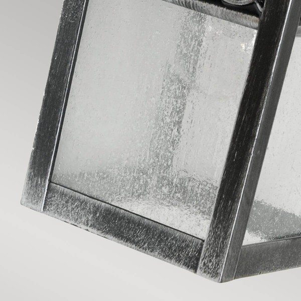 Elstead Winchcombe Außen-Wandleuchte E27 Schwarz-Silber IP44