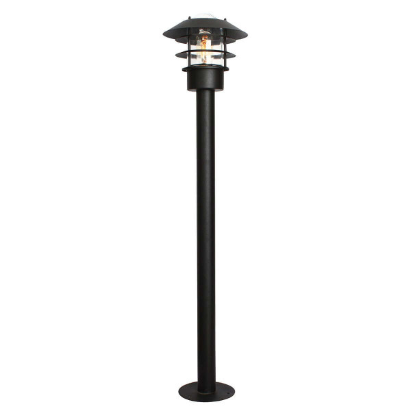 Elstead Helsingor Außen-Stehleuchte E27 100cm Schwarz IP44