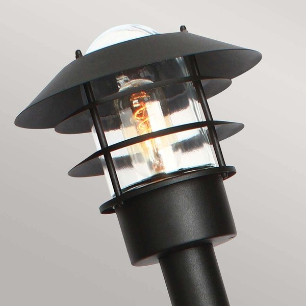 Elstead Helsingor Außen-Stehleuchte E27 100cm Schwarz IP44