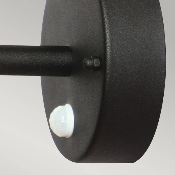 Elstead Helsingor Außen-Wandleuchte Sensor E27 24cm Schwarz IP44