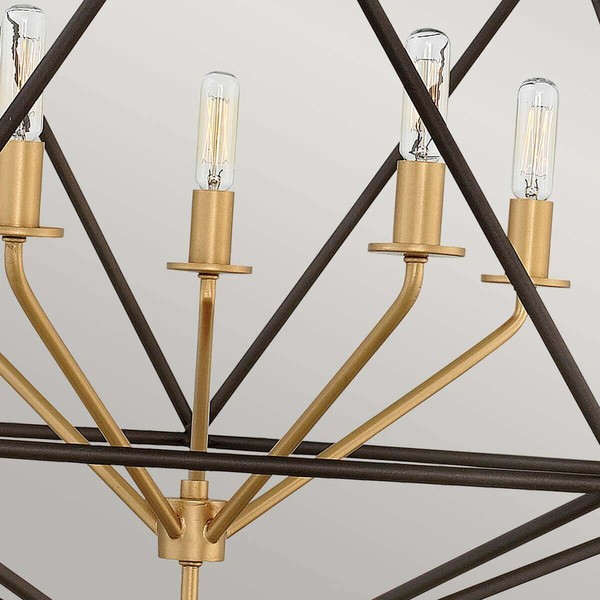Elstead Astrid Hängeleuchte E14 5-fach Metallische, matte Bronze