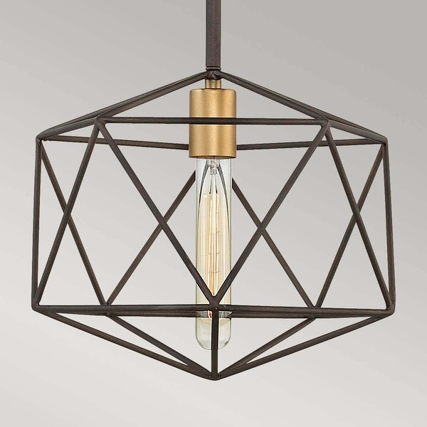 Elstead Astrid Hängeleuchte E27 Metallische, matte Bronze