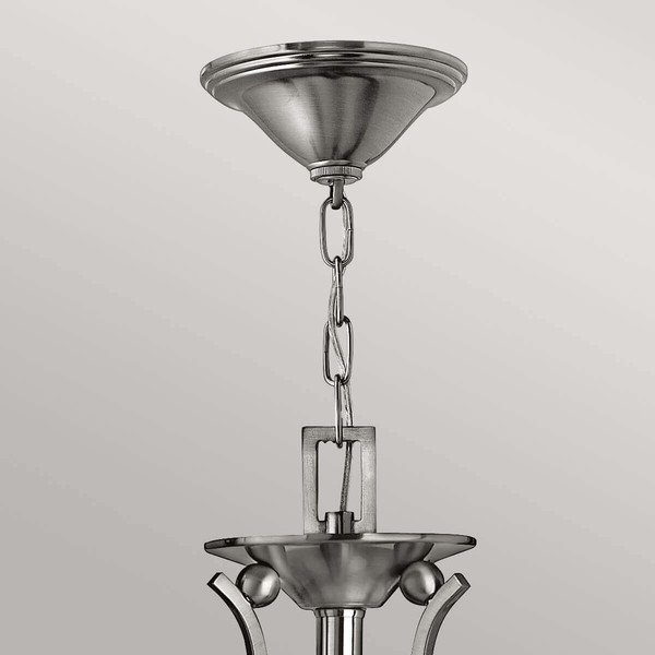 Elstead Bolla Kronleuchter E27 3-fach Nickel gebürstet