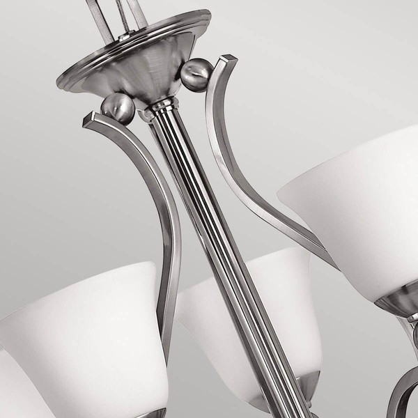 Elstead Bolla Kronleuchter E27 5-fach Nickel gebürstet