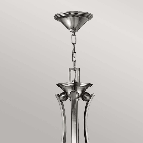 Elstead Bolla Kronleuchter E27 9-fach Nickel gebürstet