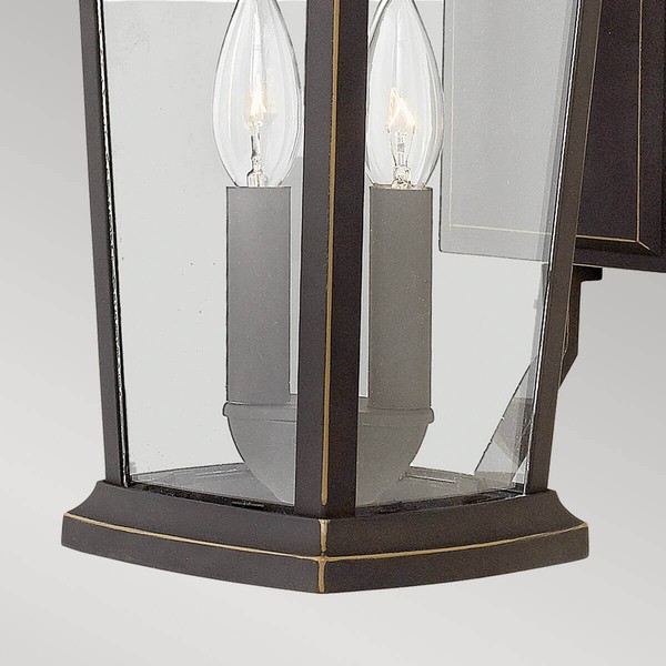 Elstead Bromley Außen-Wandleuchte E14 2-fach Ölgeriebene Bronze IP44