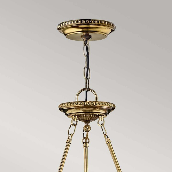 Elstead Cambridge Hängeleuchte E14 3-fach 107cm Brüniertes Messing
