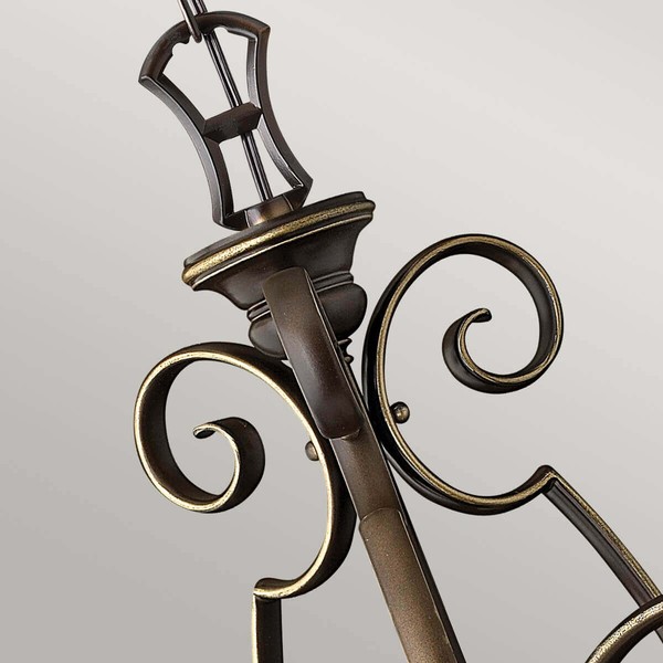 Elstead Cello Kronleuchter E27 3-fach Antike Bronze