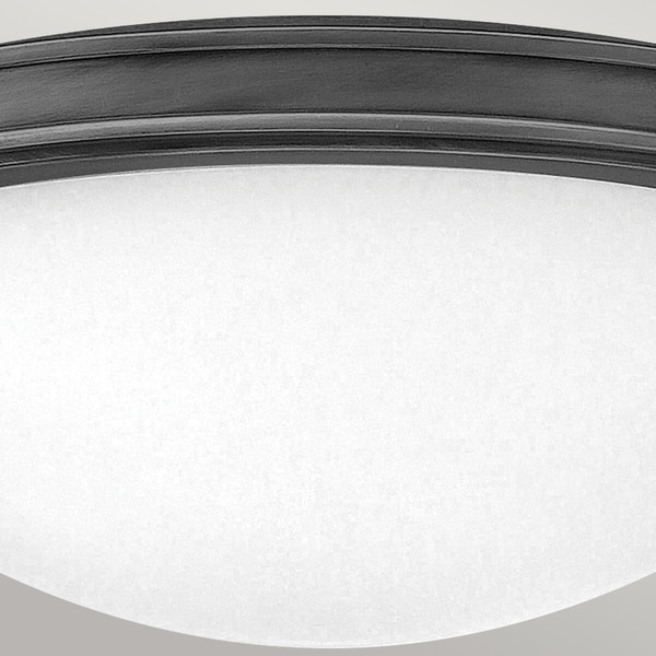 Elstead Collier Deckenleuchte E27 3-fach Schwarzes Oxid Glas klar mit Luftbläschen