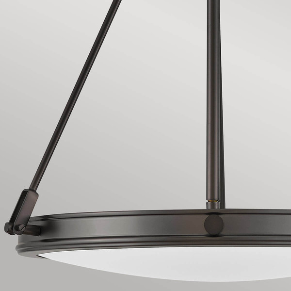 Elstead Collier Pendelleuchte E14 4-fach Schwarzes Oxid Glas klar mit Luftbläschen