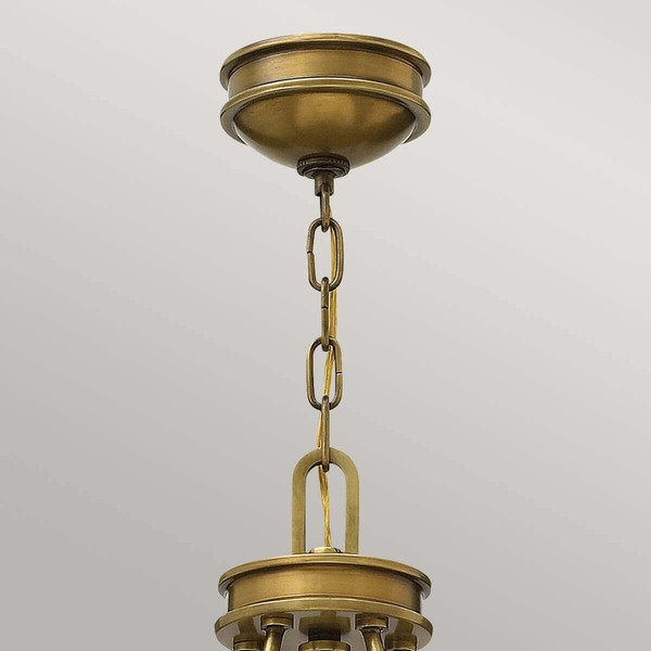 Elstead Collier Kronleuchter E27 5-fach Heritage Messing
