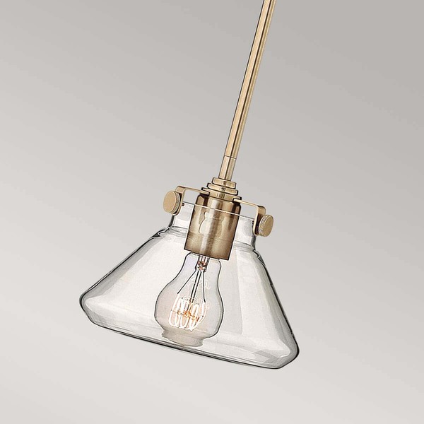 Elstead Congress Hängeleuchte E27 18cm Gebürstetes Karamell