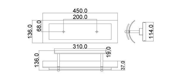 Elstead Duet LED Wandleuchte G9 2-fach Poliertes Chrom IP44