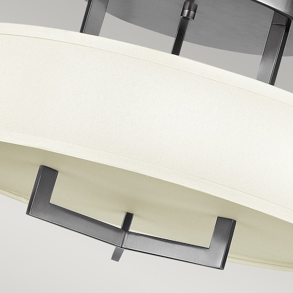 Elstead Hampton Deckenleuchte E27 3-fach Antikes Nickel