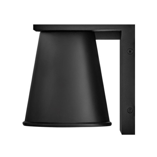 Elstead HANS Design Außen-Wandleuchte GU10 8W Schwarz IP44, Konus-Form