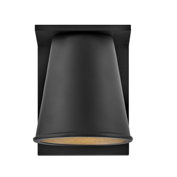 Elstead HANS Design Außen-Wandleuchte GU10 8W Schwarz IP44, Konus-Form